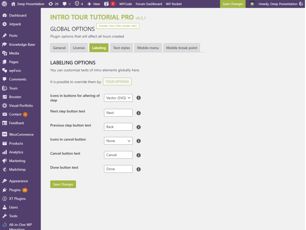 Intro Tour Tutorial Pro Plugin For Wordpress Deep Presentation Intro Tour Tutorial Pro Plugin For Wordpress Deep Presentation